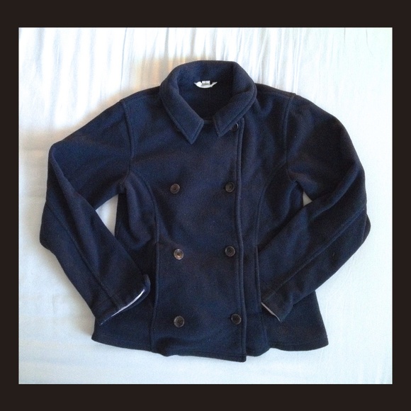 Girls sailor coat. Dark blue by Land's End. - Picture 1 of 4